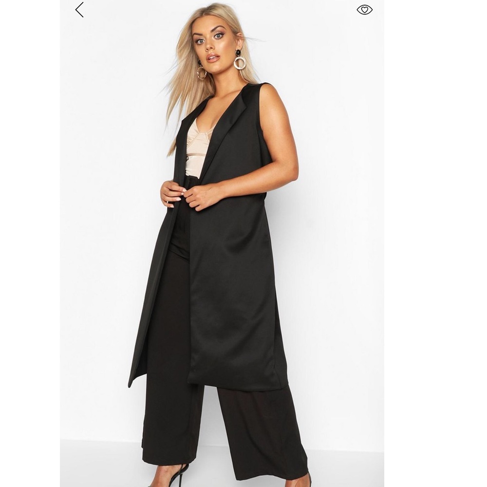 🔲▪️”SLEEVELESS LONG DUSTER COAT”▪️🔲